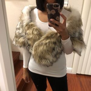 Faux Fur Shawl